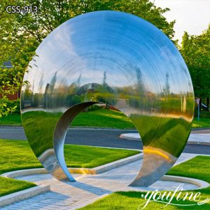 Large Mirror Stainless Steel Sculpture for Garden CSS-913