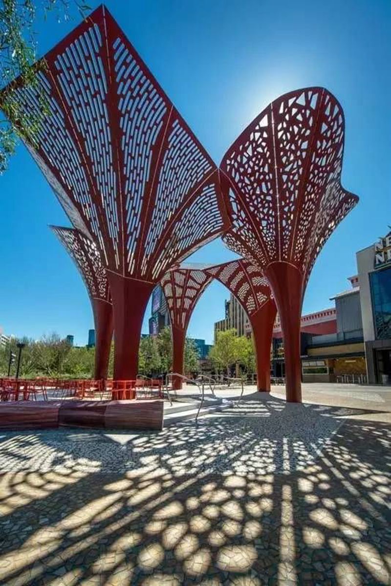 Modern Metal Landscape Urban Art Sculpture Architecture Supplier CSS-925 - Center Square - 4