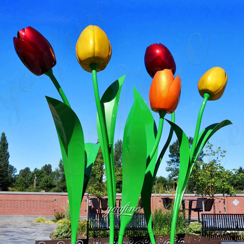 Garden Design Tips How to Use Metal Flower Sculptures to Make Amazing Displays
