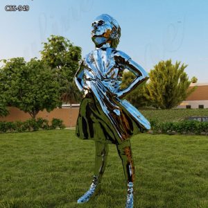 Stainless Steel New Creation Fearless Girl Sculpture CSS-949