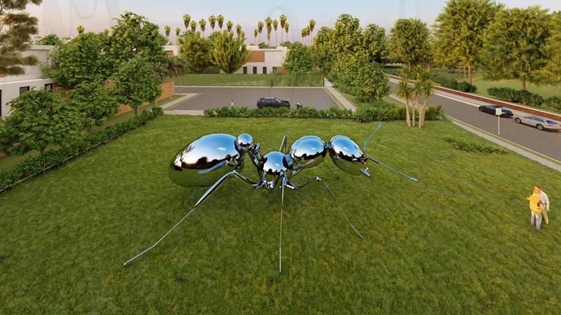 Modern Garden Giant Metal Ants Sculpture for Sale CSS-950 - Center Square - 3