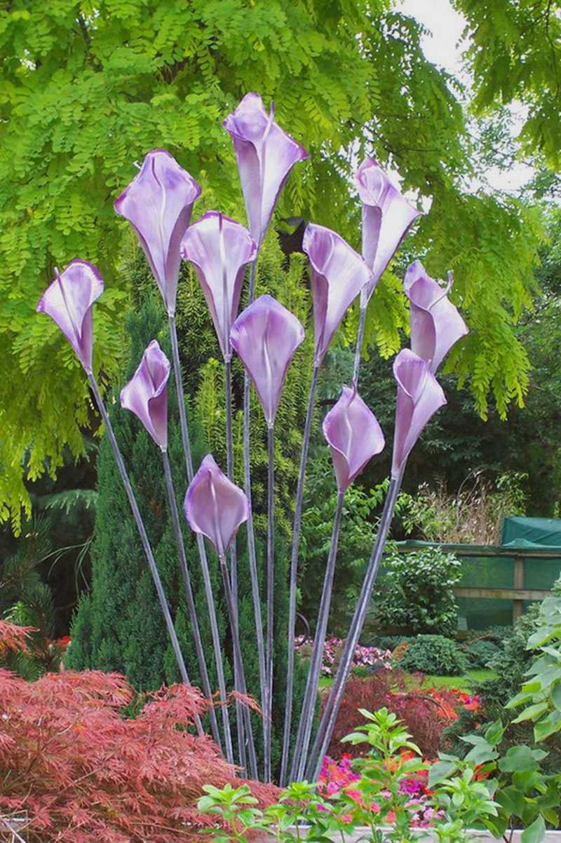 large flower Metal sculptures for outdoor 