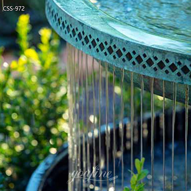 Beautiful and Durable Stainless Steel Fountains for Your Outdoor Space - Abstract Water Sculpture - 4