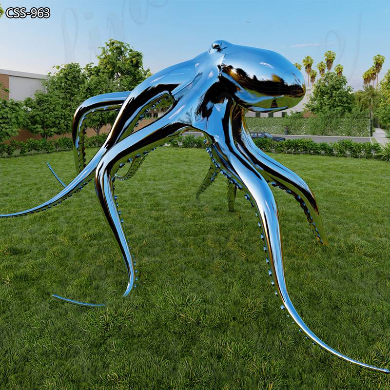 Giant Metal Octopus Sculpture Outdoor Garden Art Project CSS-963 - Center Square - 1