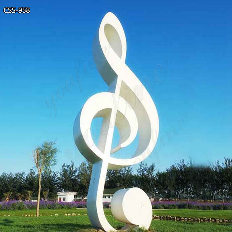 Large Metal Music Note Sculpture for Public - Garden Metal Sculpture - 7