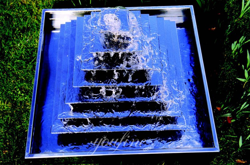 Beautiful and Durable Stainless Steel Fountains for Your Outdoor Space - Abstract Water Sculpture - 9