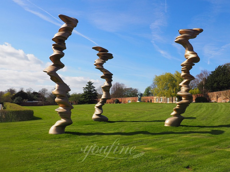 modern tornado sculpture abstract outdoor decor