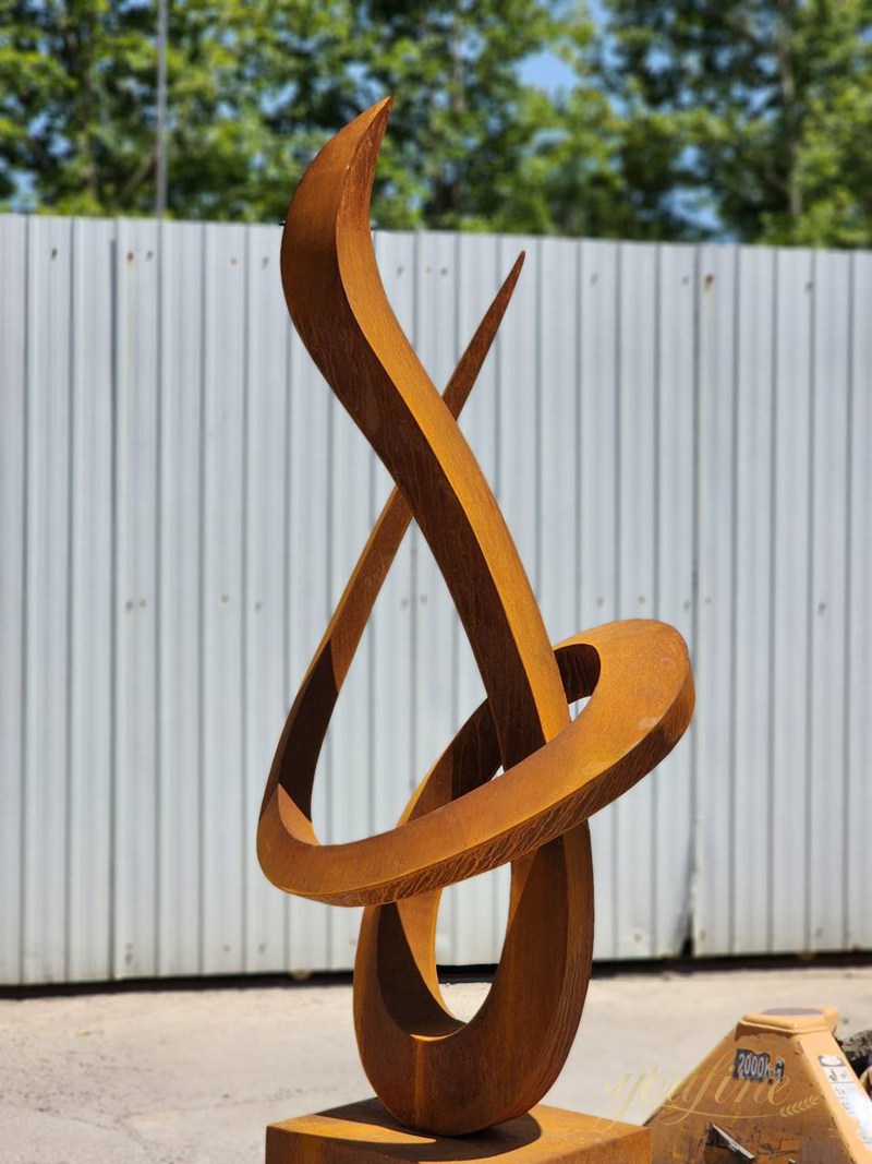 Large Mirror Polished Abstract Outdoor Modern Metal Sculpture for Sale CSS-14 - Center Square - 18