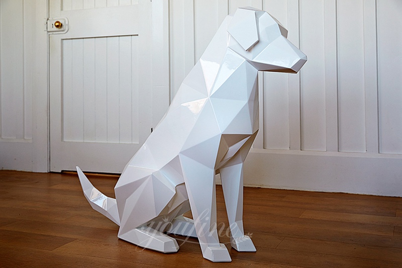 Geometric-dog-sculpture-for-the-home.