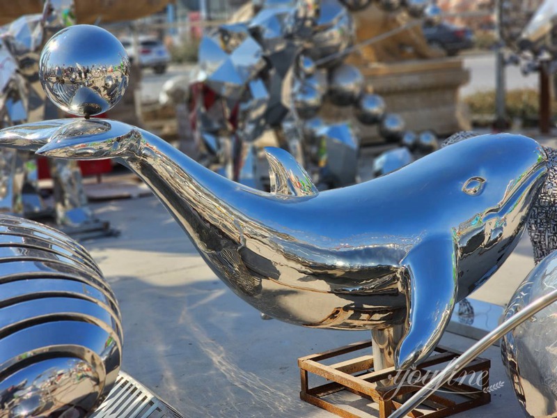 Stunning Metal Dolphin Sculpture Bring the Ocean to Your Place CSS-984 - Garden Metal Sculpture - 6