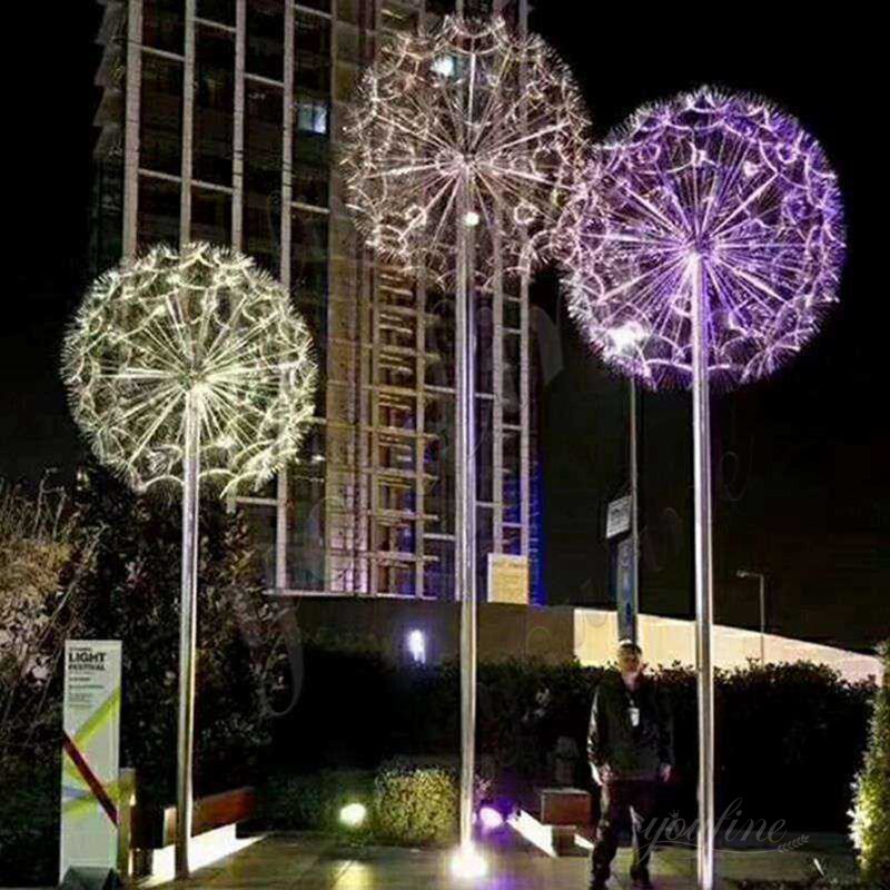 Wire Dandelion Sculpture