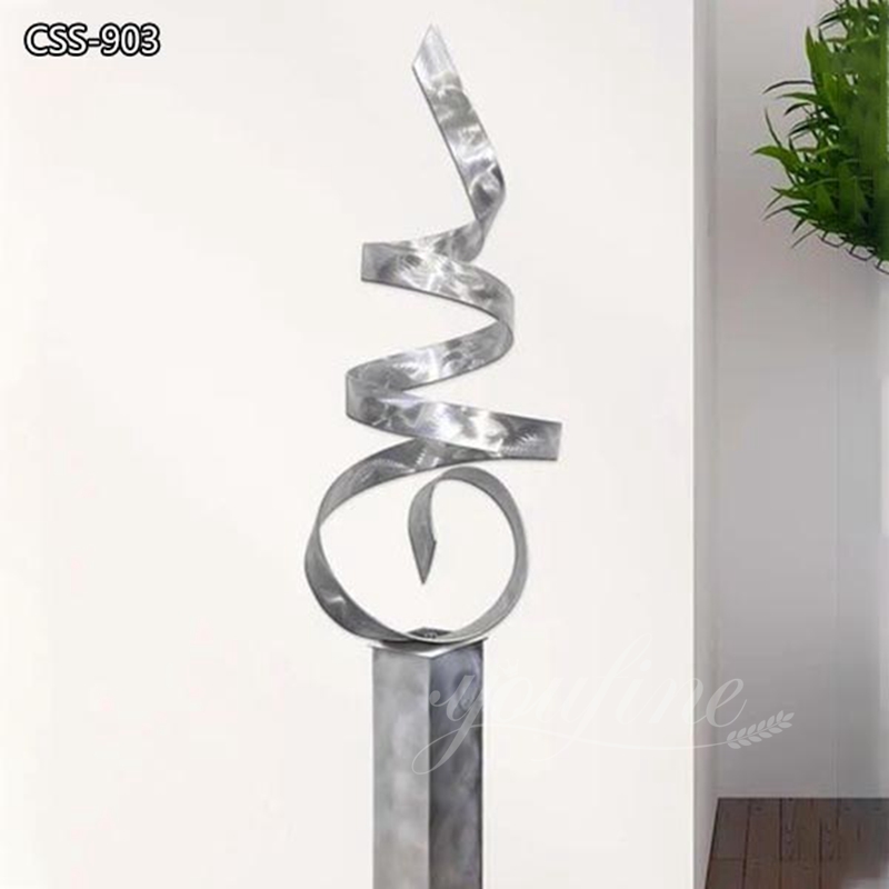 Stunning Modern Metal Abstract Sculptures CSS-903 - Center Square - 3