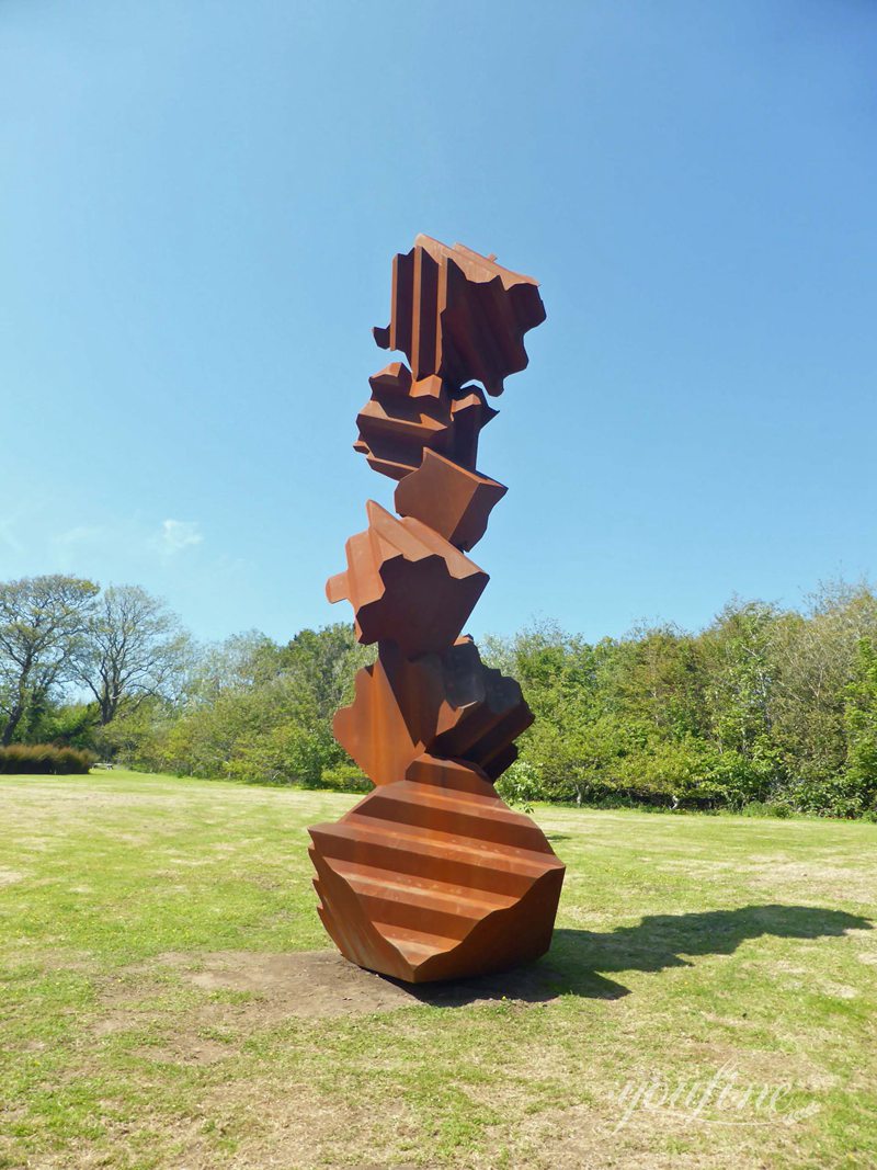 Unique Corten Steel Sculpture - Crypto-Synthesis - Abstract Corten Sculpture - 4