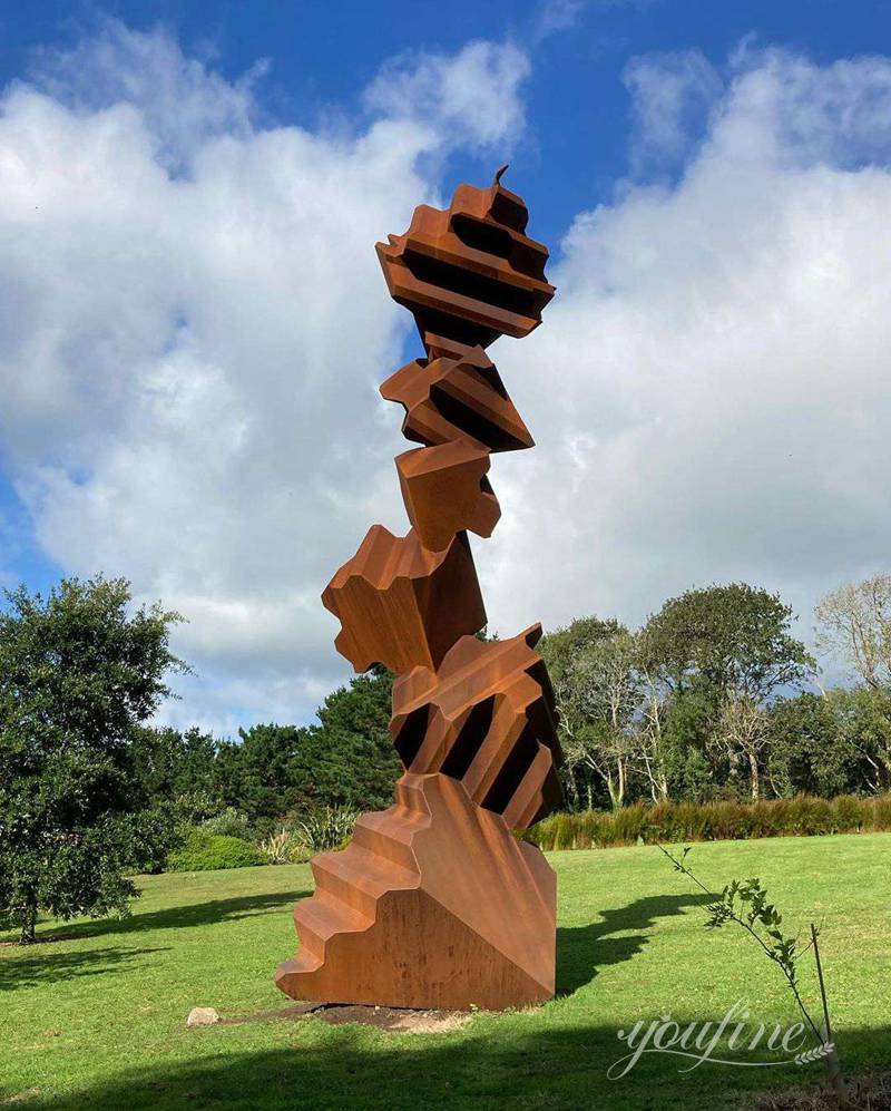 Unique Corten Steel Sculpture - Crypto-Synthesis