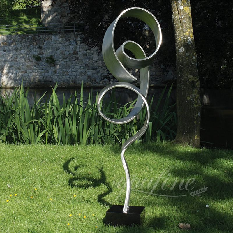 abstract stainless steel sculpture