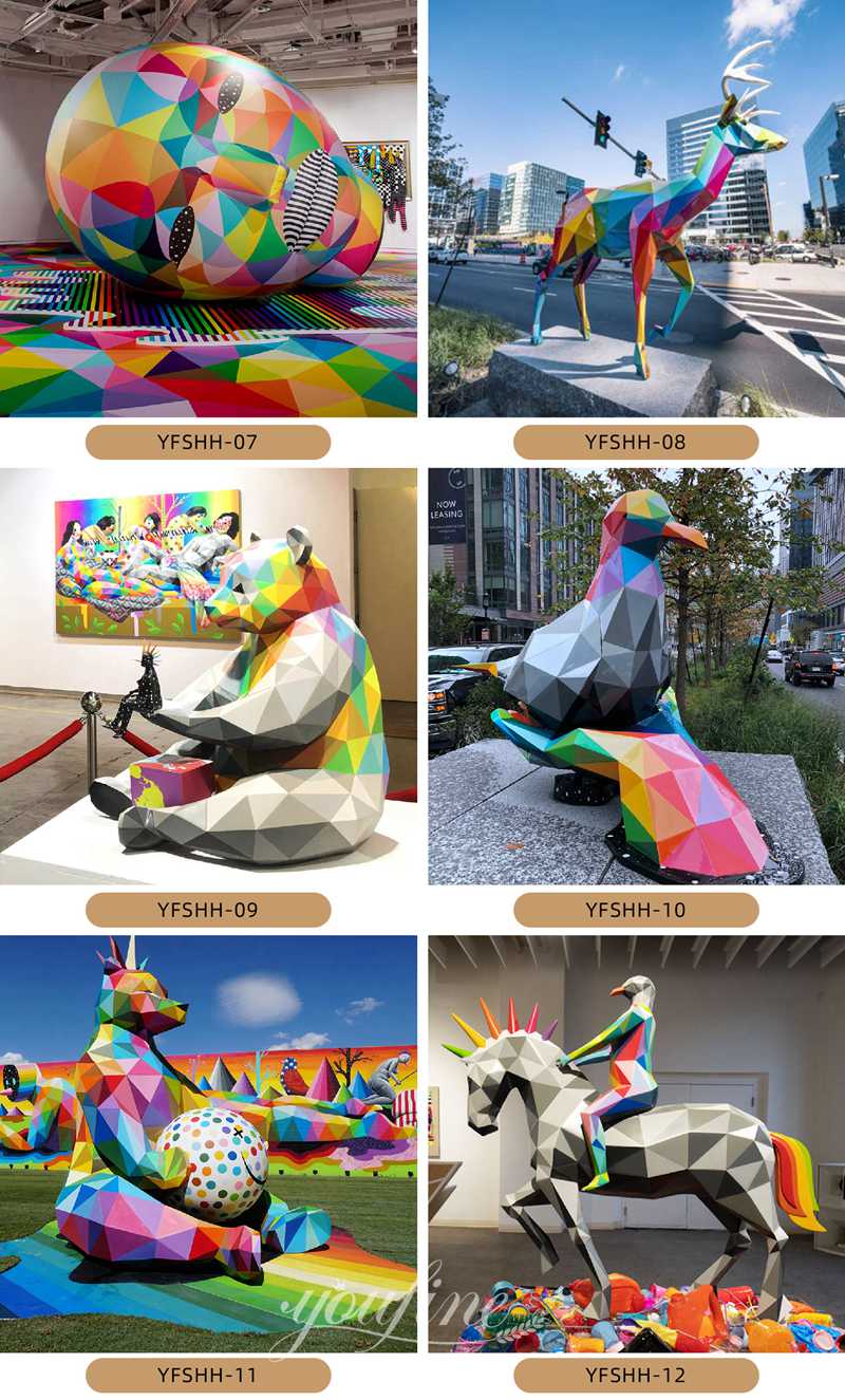 geometric animal sculpture 