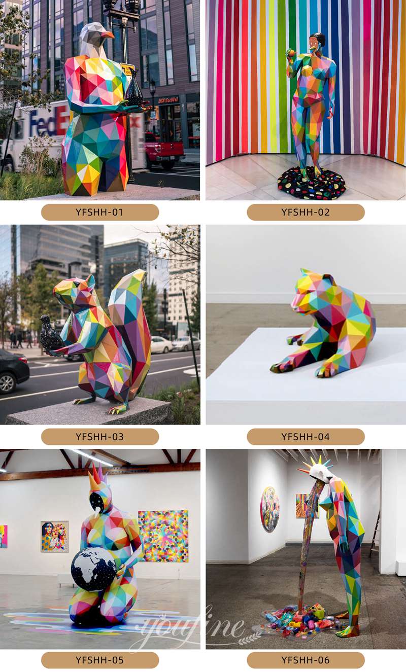 geometric animal sculpture 