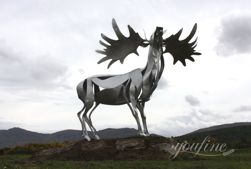 giant deer sculpture