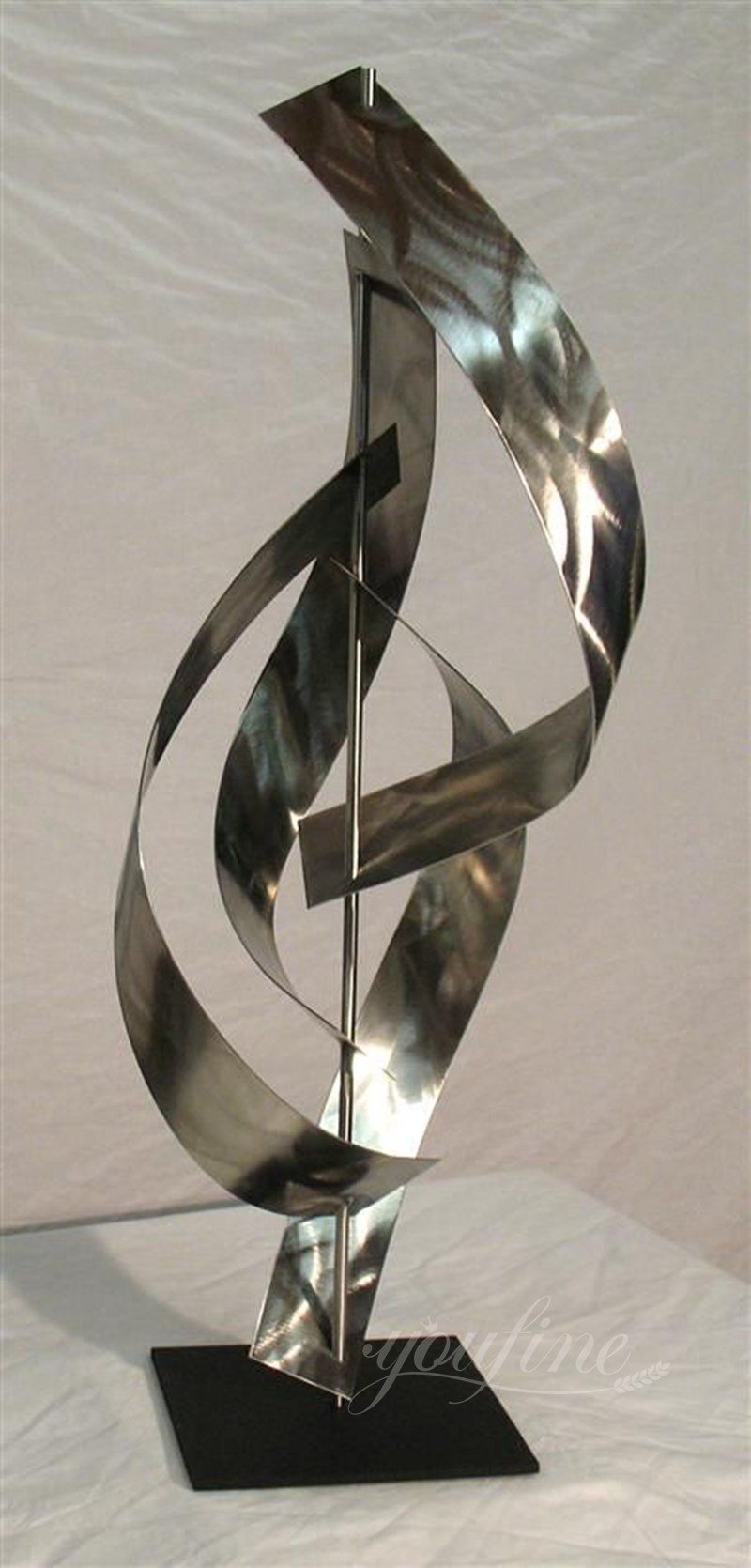 Stunning Modern Metal Abstract Sculptures CSS-903 - Center Square - 12