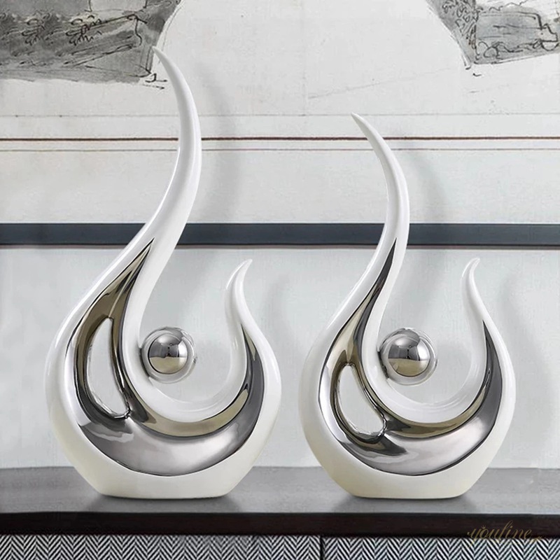 modern abstract sculpture indoor decor 