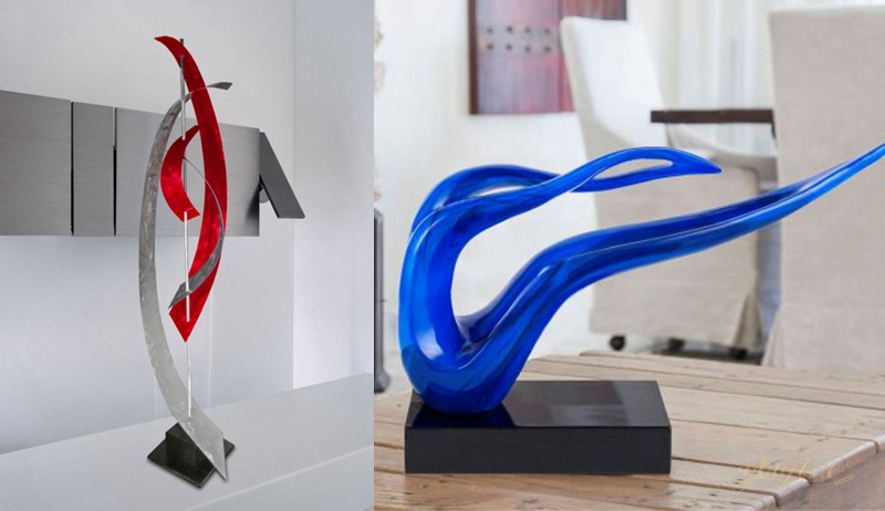 modern abstract sculpture indoor decor 