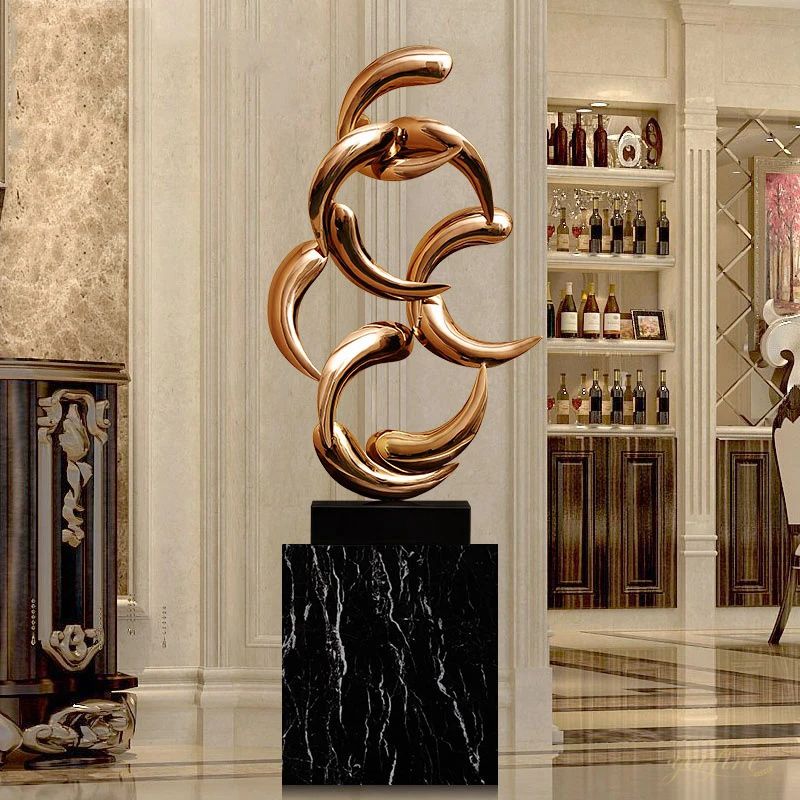 modern abstract sculpture indoor decor 
