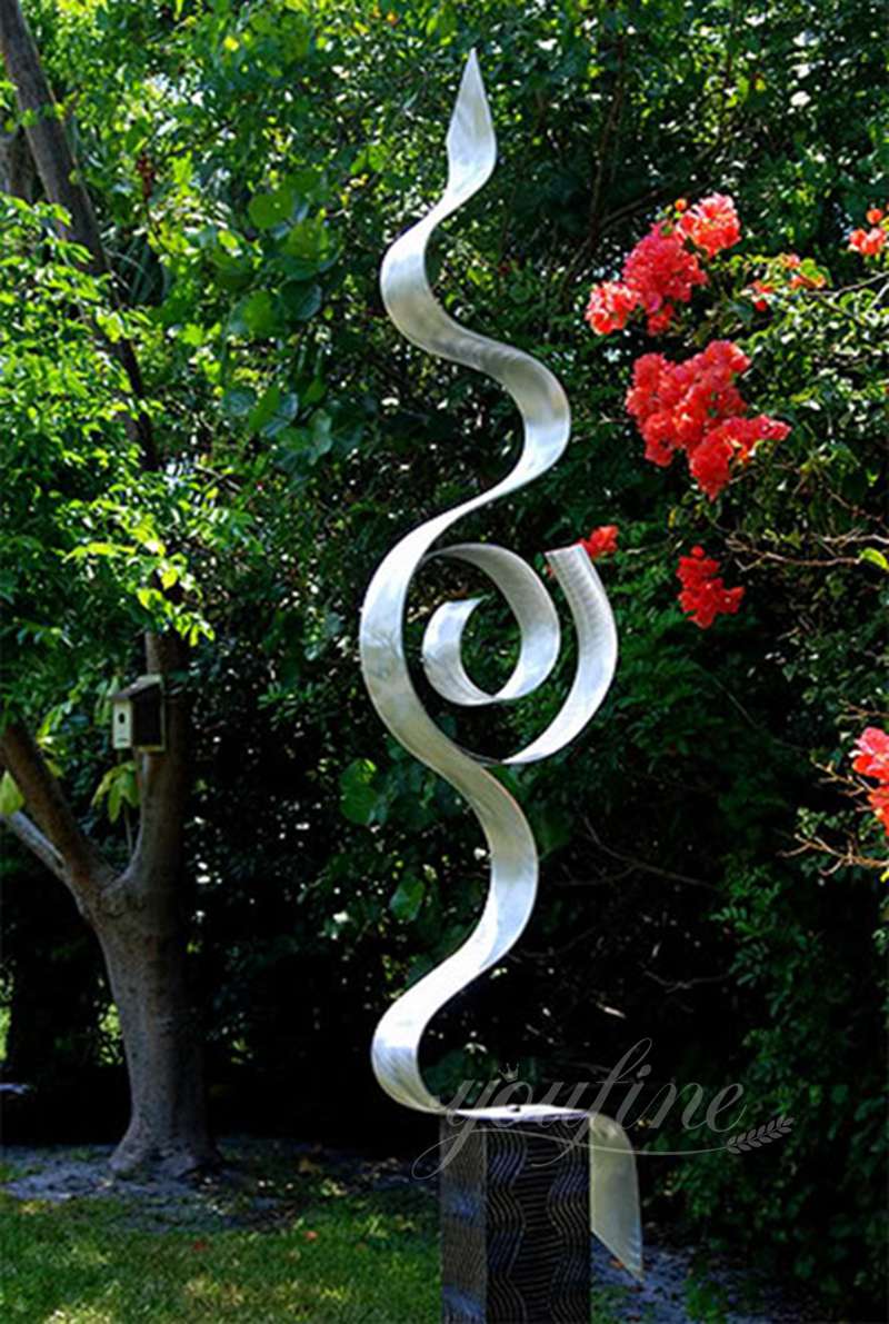 Stunning Modern Metal Abstract Sculptures CSS-903 - Center Square - 10