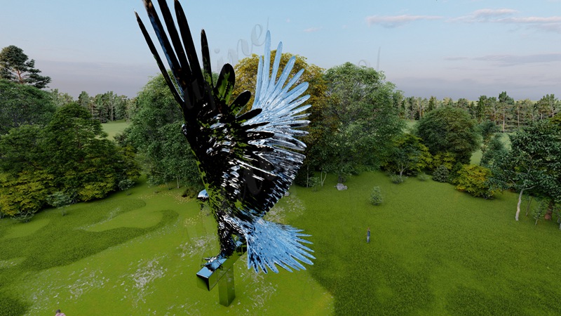 steel eagle sculpture