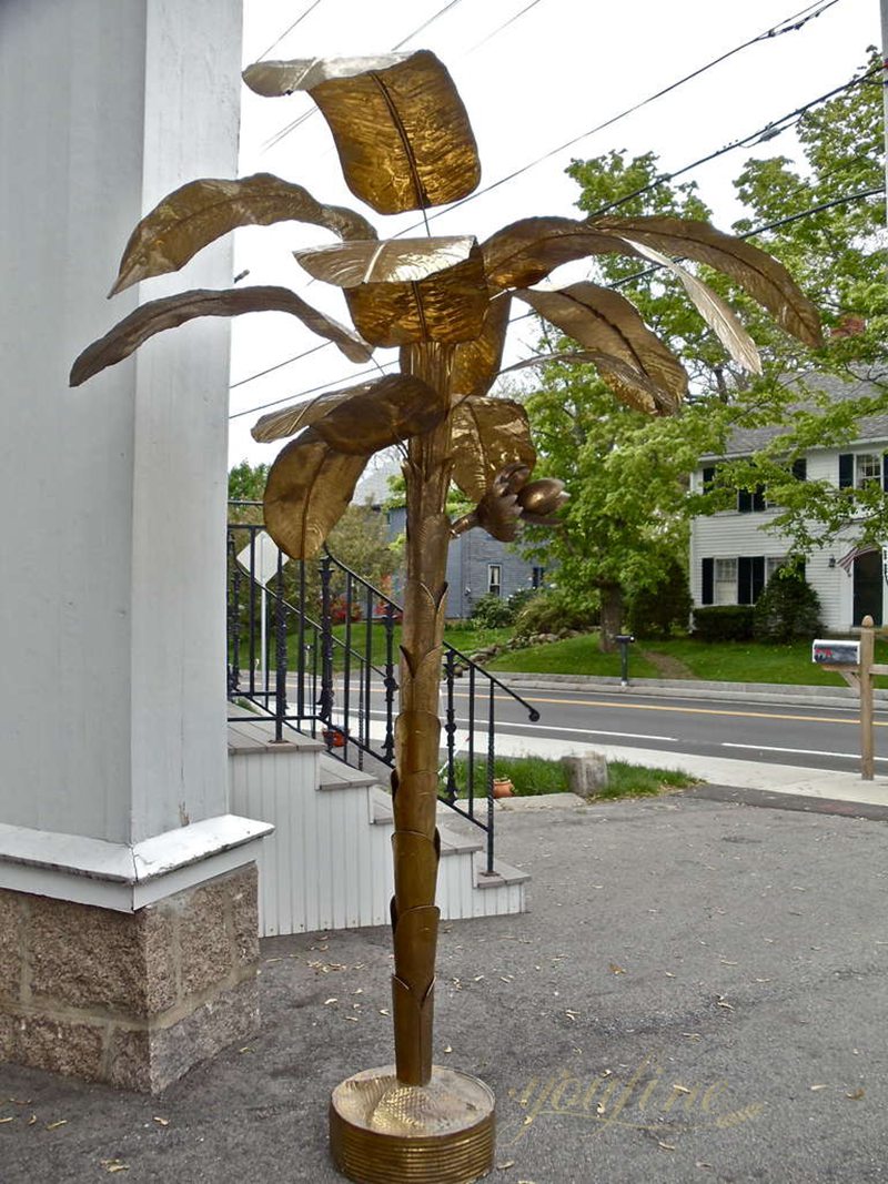 Banana Leaf Metal Sculptures for Outdoor 