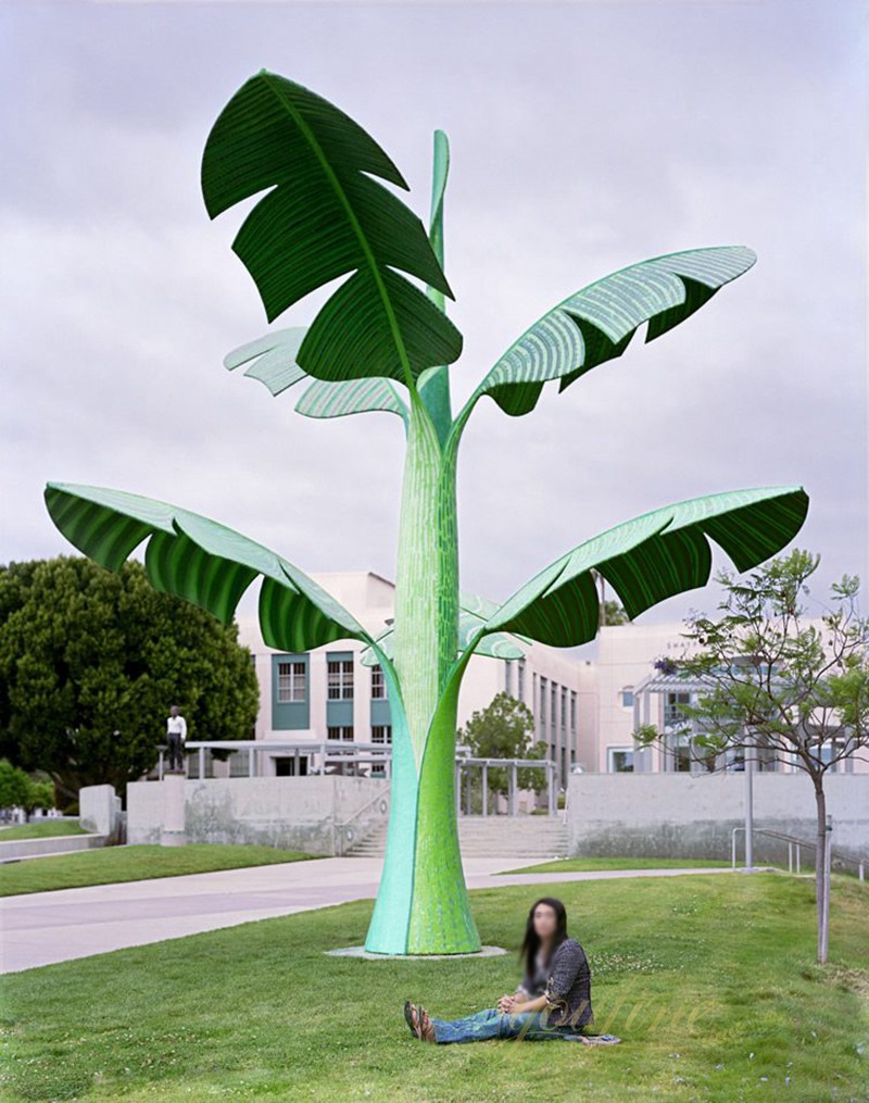 Majesty Banana Leaf Giant Metal Sculptures for Outdoor CSA-10 - Garden Metal Sculpture - 2