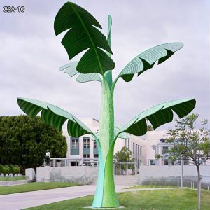 Majesty Banana Leaf Giant Metal Sculptures for Outdoor CSA-10