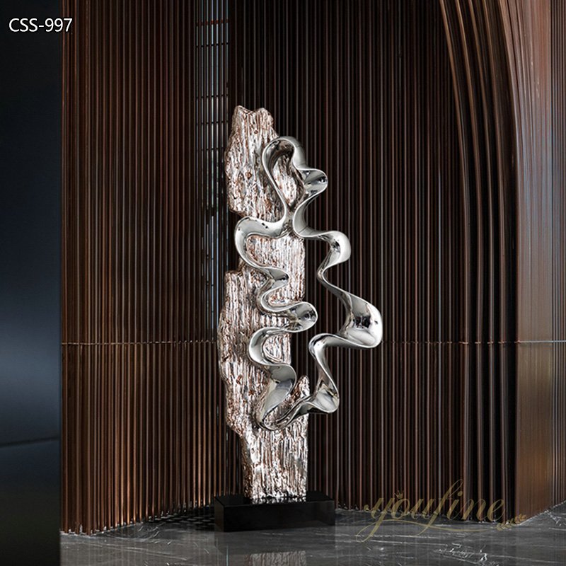 Modern Metal Hotel Lobby Sculpture Art Design CSS-997 - Center Square - 2