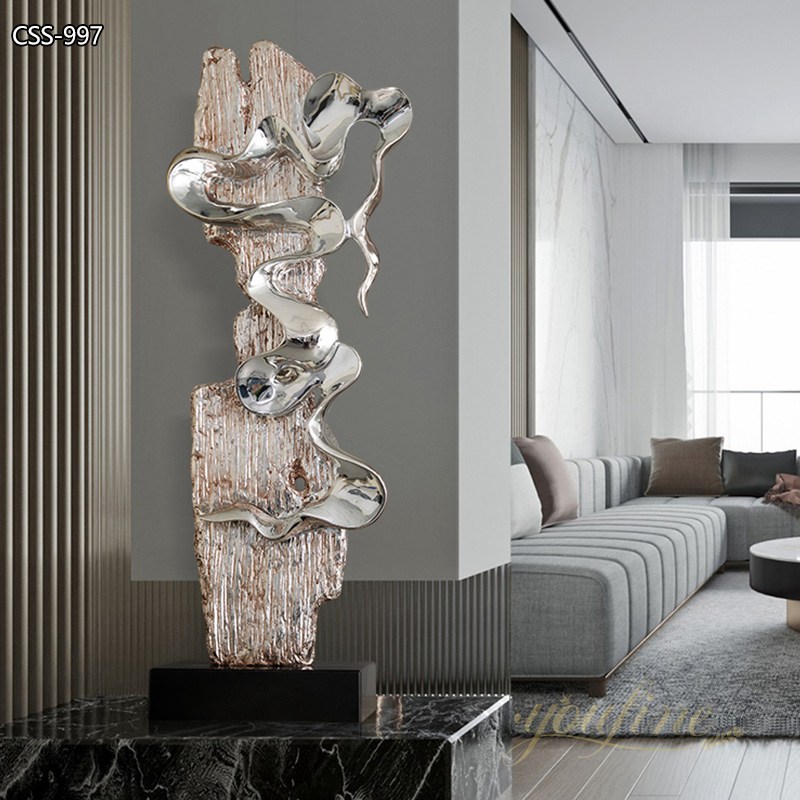 Modern Metal Hotel Lobby Sculpture Art Design CSS-997