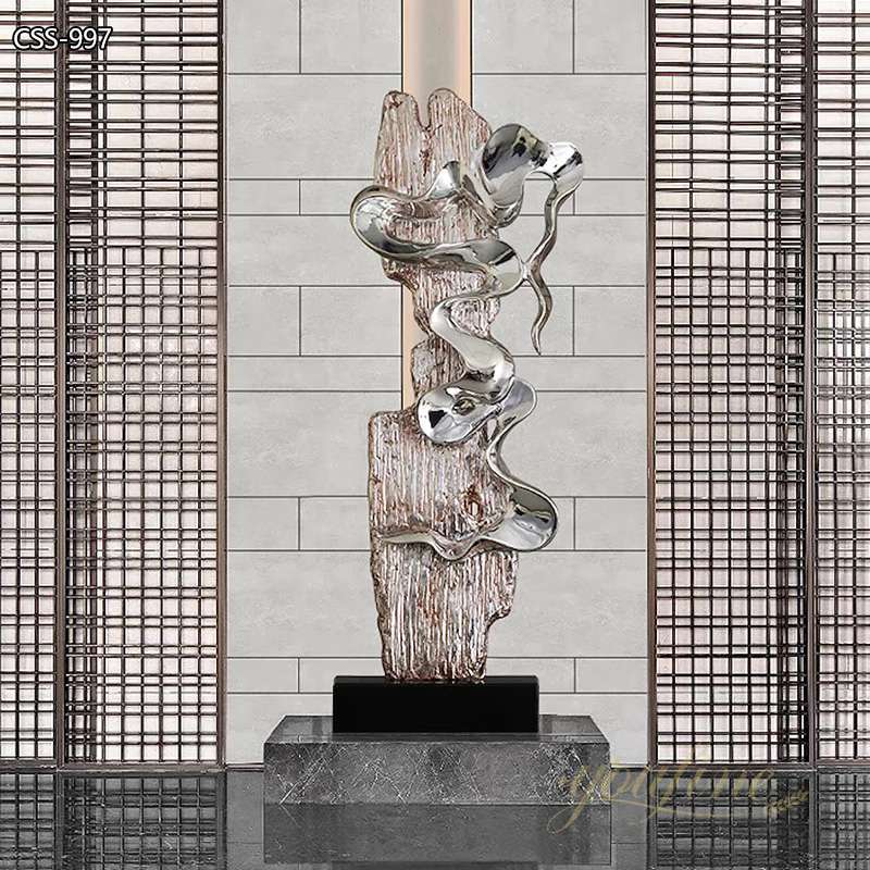 Modern Metal Hotel Lobby Sculpture Art Design CSS-997 - Center Square - 5