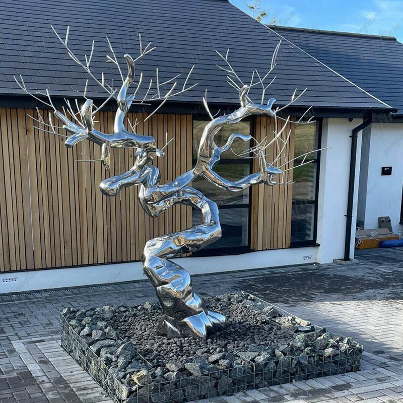 modern metal tree sculpture feedback from YouFine clients