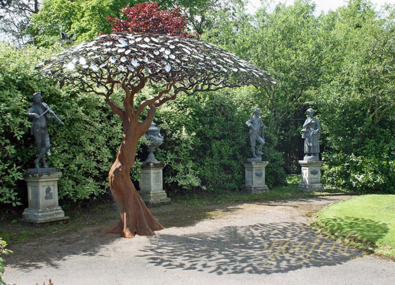 Modern Large Arbor Tree Metal Sculpture for Sale CSA-15 - Garden Metal Sculpture - 12