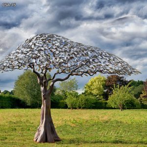 Modern Large Arbor Tree Metal Sculpture for Sale CSA-15