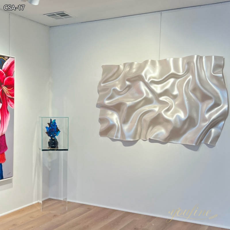 Stainless Steel Artwork for Walls Water Ripple Sculpture Design