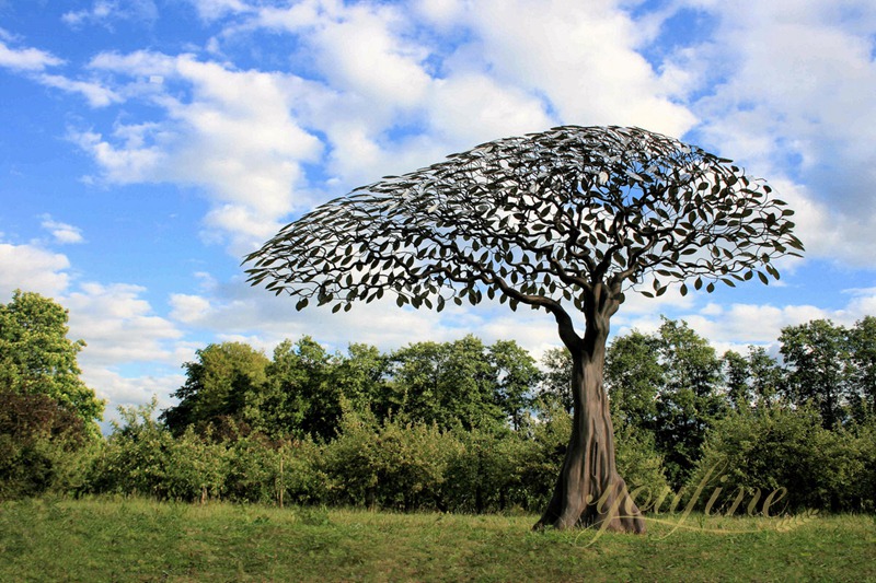 Modern Large Arbor Tree Metal Sculpture for Sale CSA-15 - Garden Metal Sculpture - 11