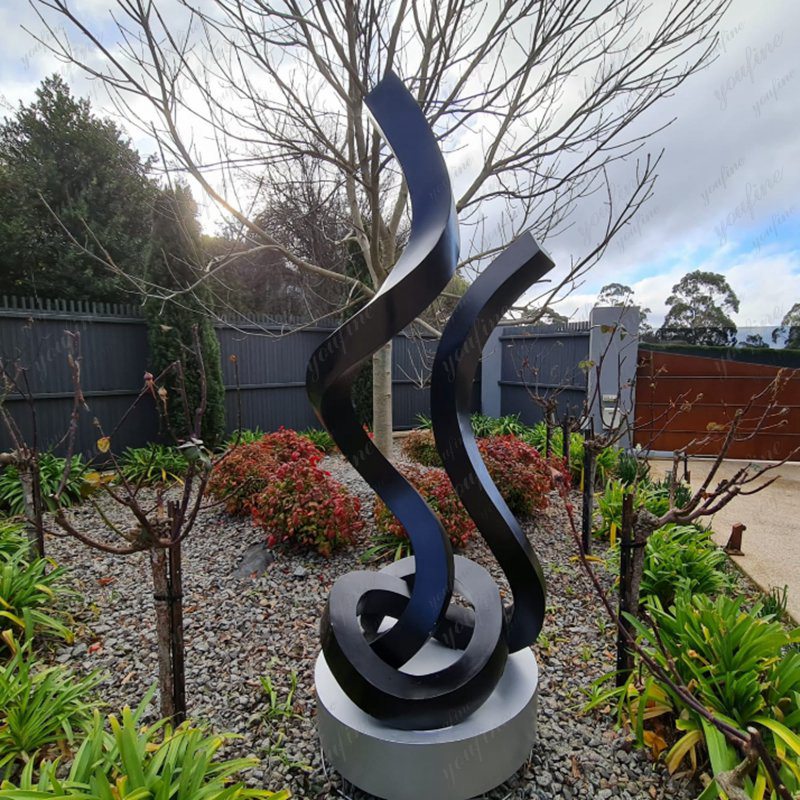 YouFine metal abstract sculpture for modern space and feedback from customer