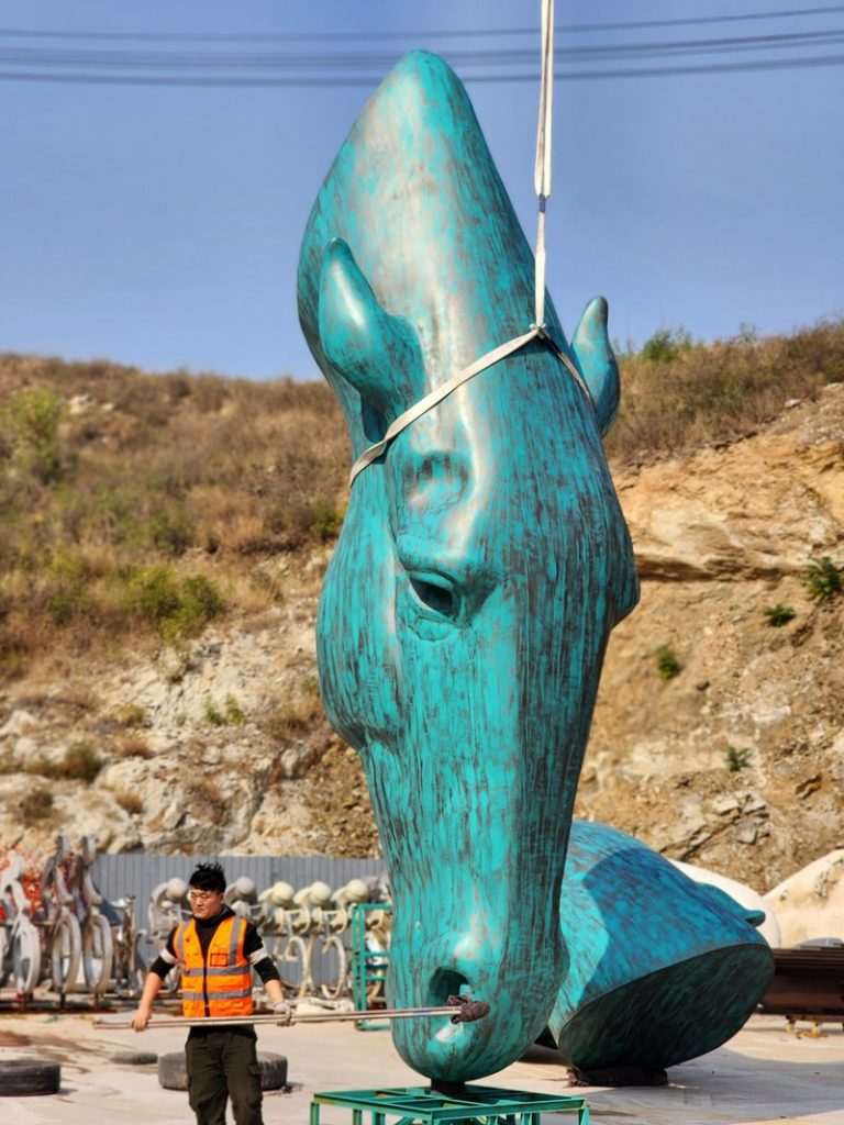 Sculpture Project Commission - Large Project - 25 YouFine stainless steel horse sculpture