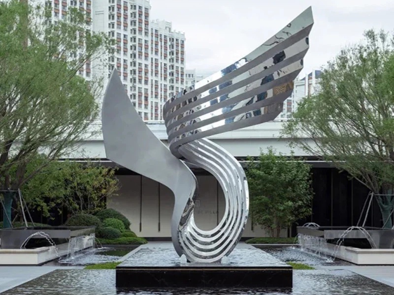 abstract wing sculpture