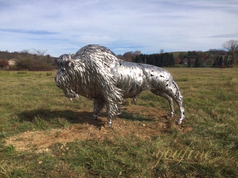 Large Art Metals Bear Sculpture for Outdoor CSA-12 - Aluminum Sculpture - 8