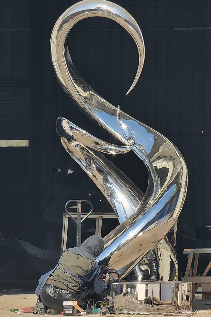 metal abstract sculpture from YouFine Factory