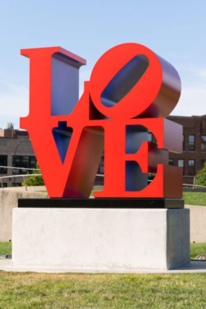 modern LOVE Sculpture