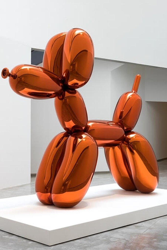 modern balloon dog sculpture