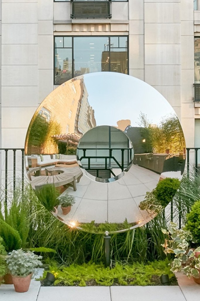 polished stainless steel sculpture