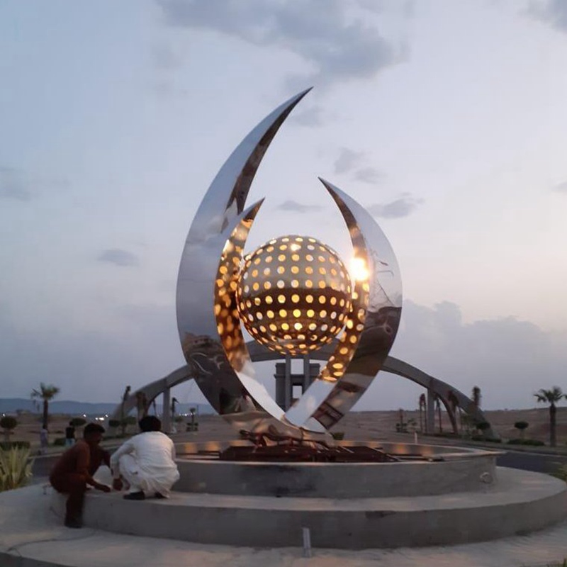 Sculpture Project Commission - Large Project - 23 stainless steel sculpture from youfine (1)