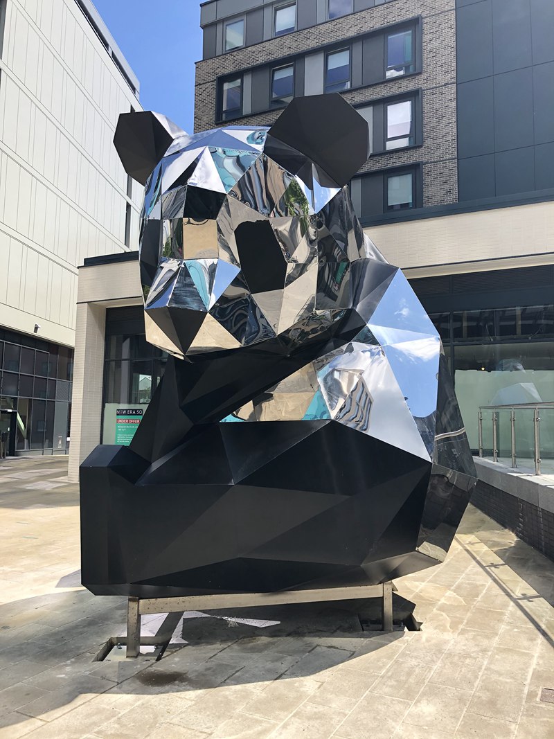 Geometric panda Sculpture