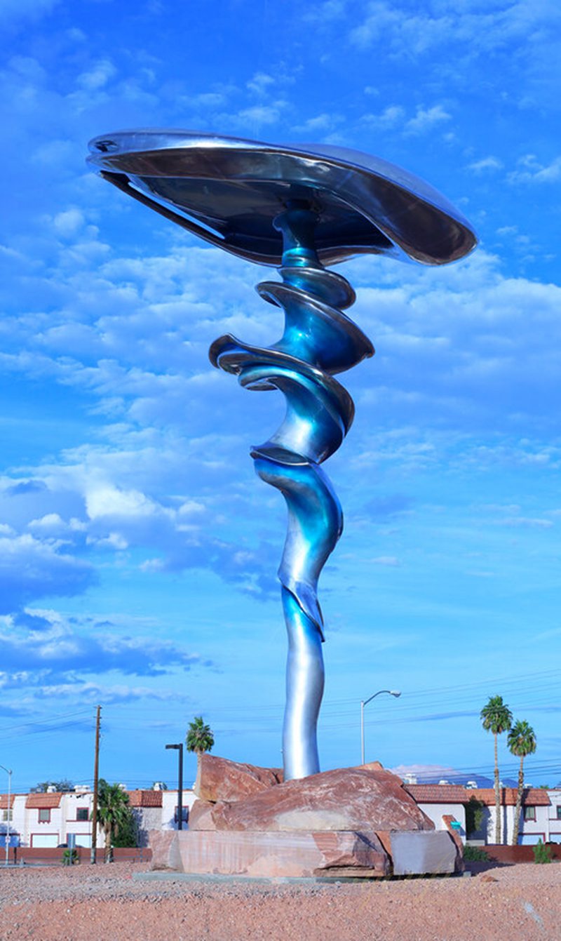 Mesmerizing Metal Landmark Sculpture Dream Machine